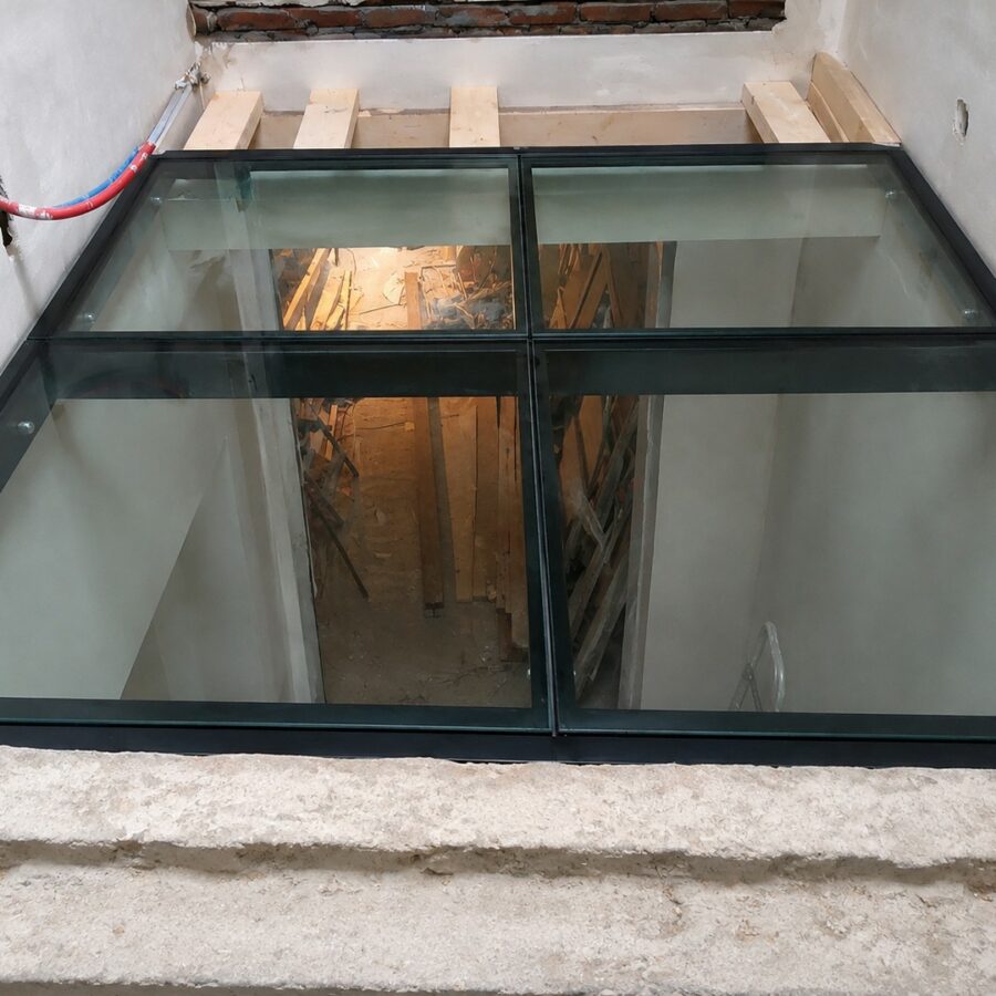 Sol en Verre dans une maison à Liège