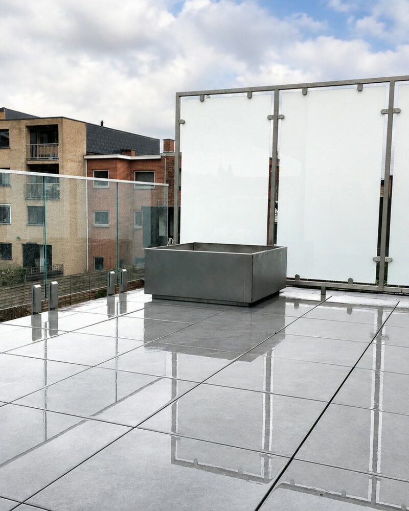 Travaux avec verre
